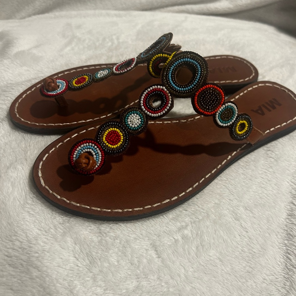 Mia Apache Colorful Beaded Sandals